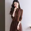 Chaleco de Lana Tejida sin Mangas para Mujer 2026 Nuevo Estilo Chaleco Irregular Prendas de Abrigo para Mujeres Petites Primavera y Otoño