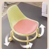 Carro Giratorio Estilo Crema Dopamina Taburete Bajo Rodillo Taburete Bajo Taburete Móvil Silla Andador Minimalista Moderno Silencioso