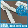Cremalleras Ykk en Stock, No. Cremallera Cerrada de Metal Níquel Cobre Blanco, Tres Cabezales de Cremallera para Elegir, 15-30cm, en Stock