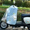 Cubierta Delantera Parabrisas a Prueba de Viento y Lluvia para Vehículo Eléctrico Batería de Vehículo Eléctrico Motocicleta Universal para Cuatro Estaciones Impermeable Transparente Edredón para Parabrisas