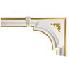 Moldura de Esquina de PU Estilo Europeo con Canaleta para Luz, Moldura de Esquina con Cierre, Línea de Esquina Falsa de Yeso, Línea de Esquina de Pared, Moldura de Canaleta para Luz
