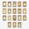 Compra Directa Transfronteriza de 18 Tarjetas de Animales de Dibujos Animados Pintadas a Mano con Mensajes Diarios de Energía Positiva, Tarjetas de Regalo Decorativas para Lonchera