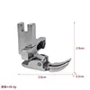 Calcador de Máquina de Costura Plana Todo Aço Conjunto de Calcadores de Máquina de Costura Industrial Combinação de Calcador de Bainha de Rolo Industrial Atacado