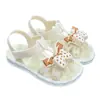 Sandalias de Verano de Nuevo Estilo para Niñas, Venta al por Mayor Transfronteriza, Sandalias de Playa Dulces de Princesa con Velcro para Estudiantes