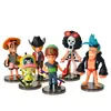 Decoração de Bolo One Piece Luffy Ornamentos Navio Pirata Sol Sunshine Solon Qiao Ba Hang 8G Ornamentos de Bolo