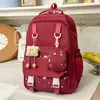 2026 Nueva Mochila Doble para Estudiantes de Primaria que Reduce la Carga Mochila Escolar para Niñas Mochila Ligera Simple de Gran Capacidad para Estudiantes de Secundaria y Preparatoria