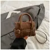 Bolso Pequeño Retro con Estampado de Leopardo para Mujer 2025 Invierno Nueva Moda Bolso Cruzado Exquisito Casual Pequeño Cuadrado de Mano