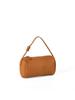 Bolsa Transversal Nova Estilo Coreano de Design Nicho para Mulheres, Estilo Minimalista, Padrão Granulado, Bolsa de Mão Horizontal Versátil, Bolsa Cilíndrica