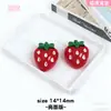 Mini Acessórios de Frutas Morango em Resina DIY Grampo de Cabelo Materiais Artesanais Botões para Roupas Nail Art Acessórios de Cola em Creme