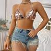 Ins2026 Verano Europeo y Americano Estilo Nuevo Venta Directa Aliexpress Nuevo Sexy Espalda Descubierta Chaleco de Corazón Acrílico 20667