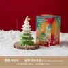 Vela Aromática Árvore de Natal com Topo Nevado Enfeites Criativos de Natal Lembrança Fragrância para Quarto Atmosfera Presente de Feriado