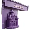 Castelo Roxo Temático Escultura de Espuma Decoração Estilo Confeitaria Processamento de Escultura em Espuma EPS Fabricante Escultura em Espuma