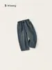 Bangxuan Huzhou Zhili roupas infantis calças retas largas para meninos jeans casuais para meninas primavera e outono 2026