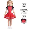 Traje de Corrida para Meninas Macacão de Corrida Fantasia de Halloween Roupa de Torcida Transfronteiriça Vestido de Corrida Infantil