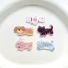 Lindos Accesorios de Animalitos Pequeños con Patrón de Agua de Dibujos Animados Pegatinas para Funda de Teléfono con Pegamento de Crema DIY Decoración Acrílica para Zuecos