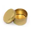 Pote de Lata Vela Aromática Pote de Ferro Ouro Sólido Pote Reto Vela de Chá Pote de Metal Portátil Lata de Ferro 4 oz