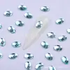 Nuevos Accesorios de Diamante para Manicura Libro Rojo Pequeño Diamante Azul Lago Claro Diamante con Textura Láser de Verano Forma Plana