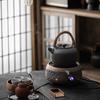 Venta al por mayor Utensilios para hervir té Estufa para hervir té Tetera de estilo japonés con asa lateral Elaboración de té Vintage Rústico Automático Pequeño Juego de estufa eléctrica de cerámica