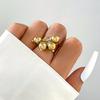 Joyería de comercio exterior de Amazon anillo creativo de mariposa geométrica de metal pesado personalidad irregular juego de cuatro anillos