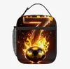 Bolsa de Comida de Fútbol Estampado de Cuerpo Completo Amazon Niños y Niñas Guardería Escuela Secundaria Escuela Primaria Niños Bolsa de Hielo Bolsa Térmica