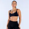 Nuevo sujetador deportivo sexy europeo y americano sin espalda, top de yoga absorbente de sudor y transpirable, top de running para fitness a prueba de impactos para mujer