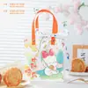 Bolsa de Regalo para el Festival de Medio Otoño Modelo Nuevo 2024, Caja de Regalo de Lujo para Pasteles de Luna, Caja de Empaque Portátil Mini para Pasteles de Luna de Nieve, Vacía