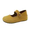 Sapatos Casuais Retro Mary Jane Femininos Tendência Primavera Novos Macios e Fofos Slip-On com Aumento de Altura Escondido e Uso Dupla Face, Semelhantes aos Tamancos Birkenstock