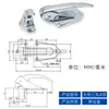 Cerradura de Manija de Gabinete de Secado de Acero Inoxidable, Cerradura de Almacenamiento en Frío, Cerradura de Puerta de Caja de Termostato, Cerradura de Manija de Horno, Horno Médico Industrial
