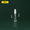 Botella Atomizadora Transparente Mini de Capacidad Personalizada 30ml 100ml Botella Atomizadora para Desinfectante Botella Recargable Botella Atomizadora Pequeña de Niebla Fina