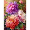 Pintura de Diamante DIY Paisagem de Flores Pintura de Adesivo de Diamante Completo 5D Feita à Mão Decoração para Sala de Estar, Quarto, Entrada Pintura Ornamentos