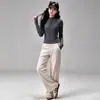 Conjunto de Yoga de Terciopelo Plus para Otoño e Invierno para Mujer, Cuello Alto con Cremallera, Ajuste Delgado, Manga Larga, Ropa de Fitness, Conjunto de Ropa Deportiva para Pilates