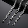 La misma pulsera plata europea y americana acero de titanio cadena emperador cadena quilla hombre cadena trasera personalidad dominante