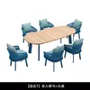 Mesa y Silla de Ocio para Exteriores, Patio de Villa, Patio Pequeño, Sofá de Cuerda, Silla Individual de Ratán, Muebles para Terraza de Jardín de Casa de Huéspedes