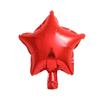 Balão de alumínio estrela de cinco pontas pequena coração de pêssego de 10 polegadas balão de alumínio em forma de coração de cor sólida de 10 polegadas balão decorativo