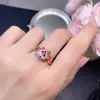 Anillo Alexander de Plata de Ley S925 Retro Europeo y Americano Cultivado en Laboratorio para Mujer Doble Capa Diseño de Nicho Simple