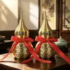 Adorno de Calabaza de Cobre Senshenafu Latón Puro Bolsa Bagua de Boca Abierta Decoración para el Hogar y la Oficina Regalo Artesanal Venta al por Mayor