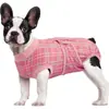 Ropa postoperatoria transfronteriza para perros, traje especial de esterilización para perras, prenda de una sola pieza para la recuperación y protección de heridas abdominales