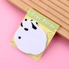Papel adhesivo fuerte con diseño de panda de dibujos animados, bonito y de alto valor de color, para notas y pegatinas para estudiantes.
