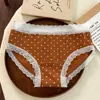 Calcinhas Femininas de Algodão com Forro Antibacteriano Cintura Alta 10A para Meninas e Mulheres com Entrepernas Estendido Tamanho Grande Boxer Sexy