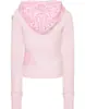 2026 Moda Nuevo Conjunto Rosa con Estampado de Leopardo para Mujer Estilo Callejero Sudadera con Capucha y Cremallera con Pantalones Acampanados con Cordón
