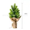 Árbol de Navidad artificial transfronterizo, pino en maceta, decoraciones navideñas para jardín, decoración del hogar, adornos de aguja de pino artificial