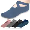 Calcetines de Yoga Deportivos con Correas, Empeine al Descubierto, Antideslizantes, Alivio de la Presión, Calcetines para Entrenamiento en Interiores y Danza, Al por Mayor en Stock