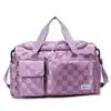 Bolsa deportiva para mujer, bolsa de natación separada para artículos secos y húmedos, bolsa de viaje portátil de gran capacidad para distancias cortas, bolsa de almacenamiento de equipaje de viaje