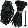 100PCS Nylon Universal Fivela de Abraçadeira de Cabo 100pcs