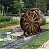 Estanque de Peces al Aire Libre, Rueda de Agua de Madera Anticorrosión para Jardín, Piscina de Patio de Villa, Fuente de Agua Circulante, Decoración de Paisajismo Interior