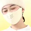 Máscara Facial Quente de Outono e Inverno para Mulheres, Alto Valor Estético, Proteção Estendida para os Olhos, Proteção para o Pescoço, Integrada para Ciclismo, Espessada, à Prova de Vento e Frio