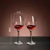 Decantador de Cristal Oblicuo de Lujo Ligero Estilo Europeo Copa de Vino Tinto Separador de Vino para el Hogar Juego Creativo Personalizado de Copas de Vino