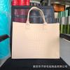Bolsa de Fieltro con Letras Estampadas de Patrón de Cocodrilo, Bolso Tote, Bolso de Mano a la Moda, Bolsa de Regalo