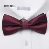 Gravata Borboleta Masculina Padrinho Noivo Vinho Preto Azul Cor Sólida Camisa Casamento Casamento Uniforme Profissional Gravata Borboleta Mulheres