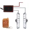Luz de flash de red para automóvil, control remoto inalámbrico, uno de arrastre, dos luces estroboscópicas de advertencia con clip de 3 LED * 2